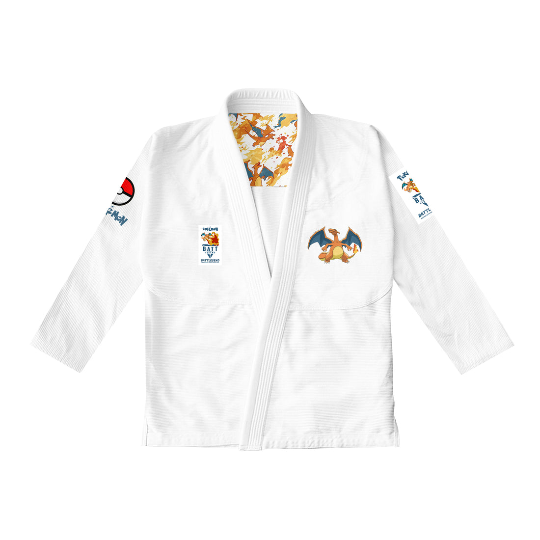 Pokemon Charizard Fire Dragon Adult White GI