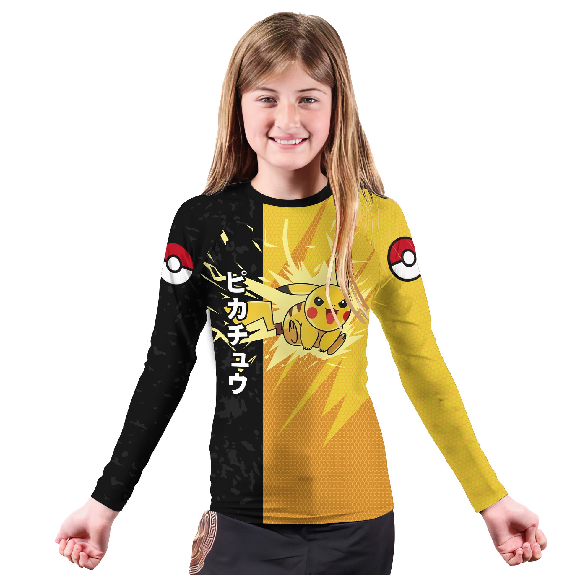 Pokemon Classic Pikachu Kids Rash Guard