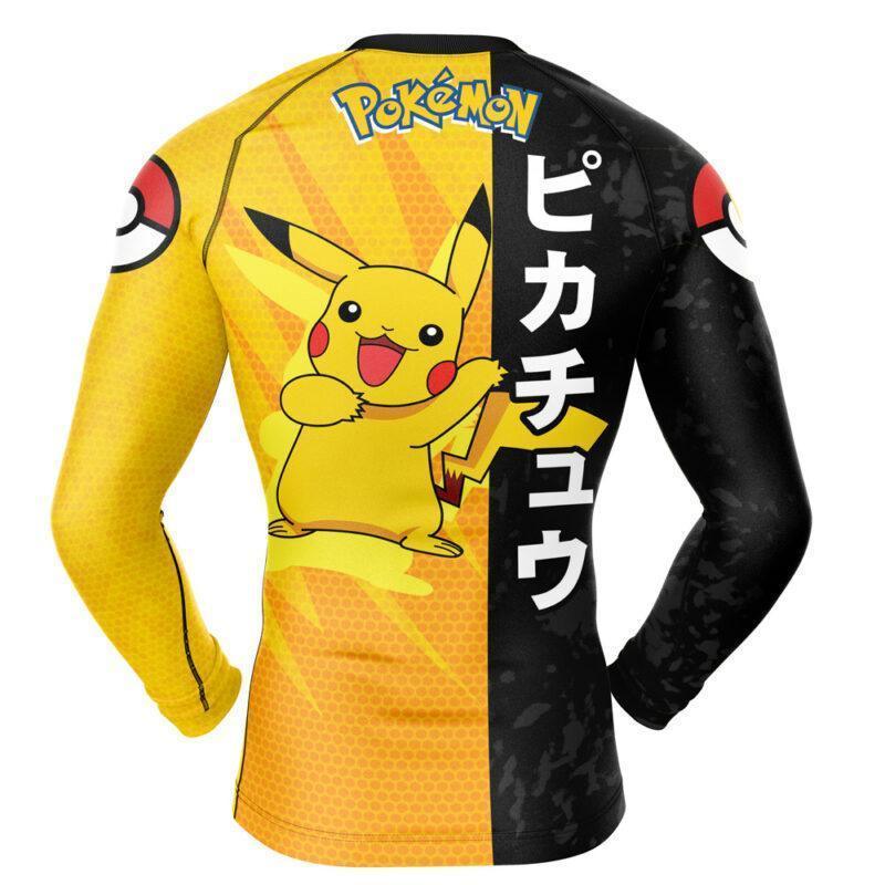 Pokemon Classic Pikachu Rash Guard - Athletic Performance