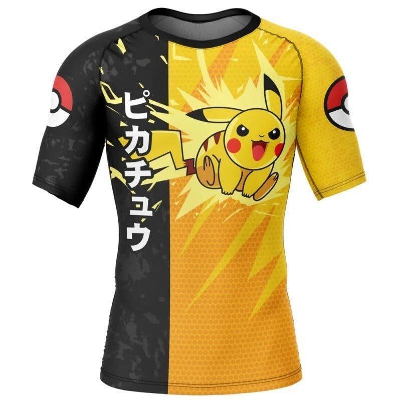Pokemon Classic Pikachu Rash Guard | Jiu Jitsu Rash Guard