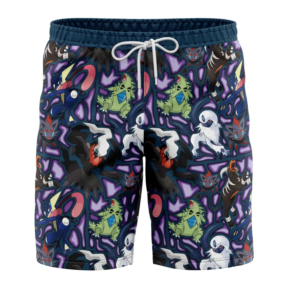 Pokemon Dark Type Swim Trunks