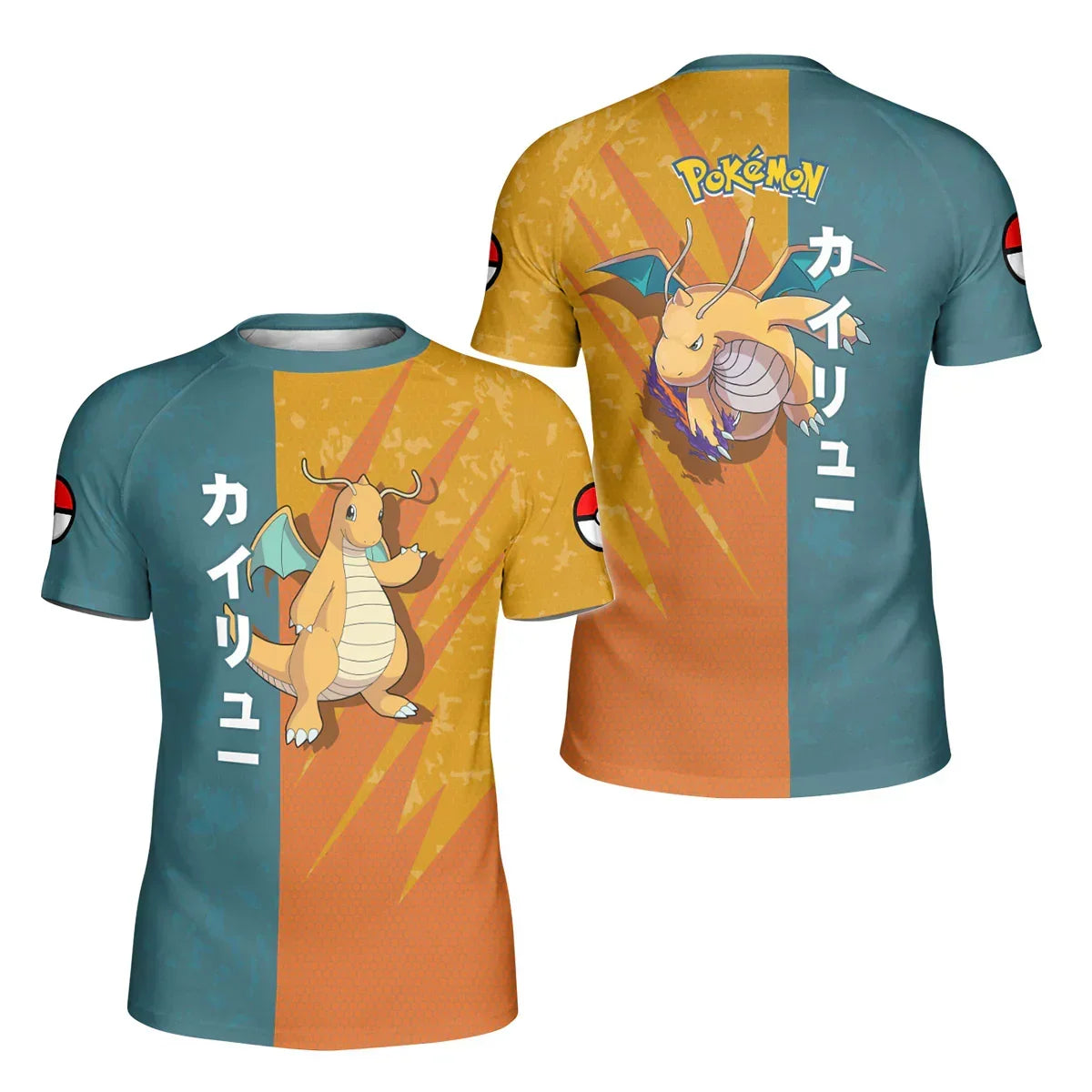 Pokemon Dragonite Sky Dragon Kids Rash Guard
