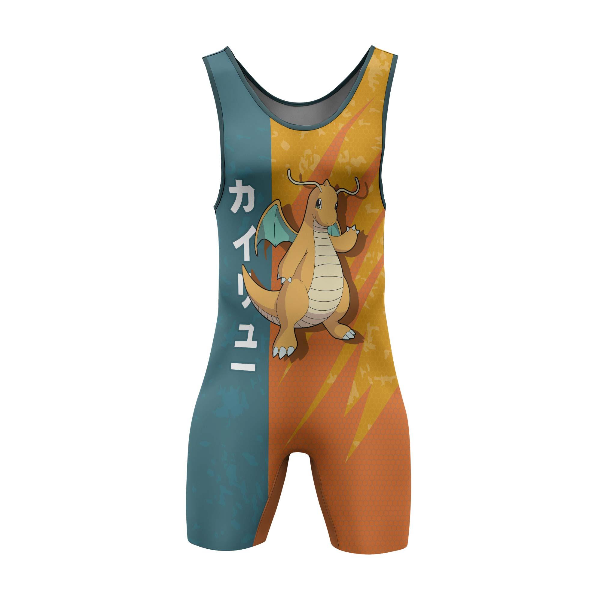 【限定】 Li-ning × Pokémon elite singlet Pokemon Snorlax Face Wrestling Singlet | Wrestling Singlet