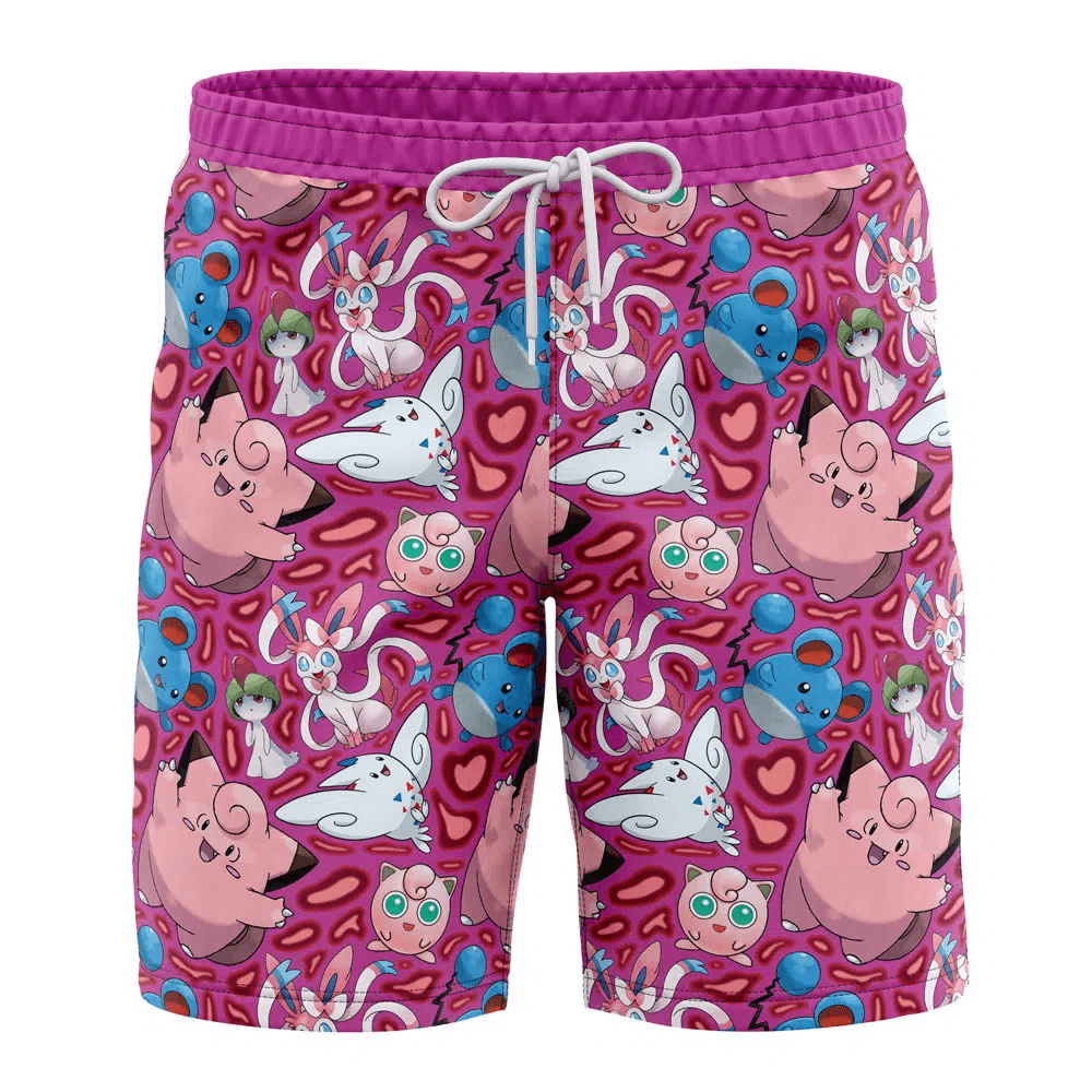 Pokemon Fairy Type Swim Trunks