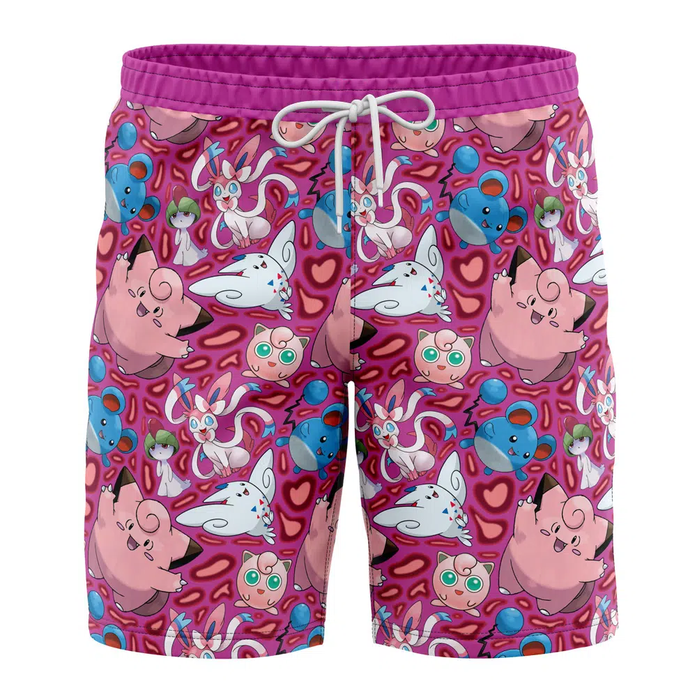 Pokemon Fairy Type Swim Trunks
