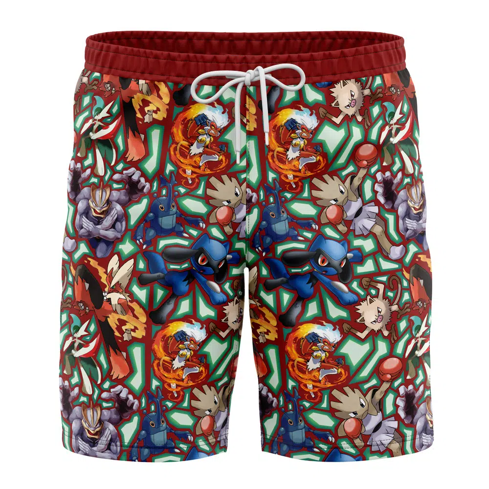Pokemon Fighting Type Swim Trunks