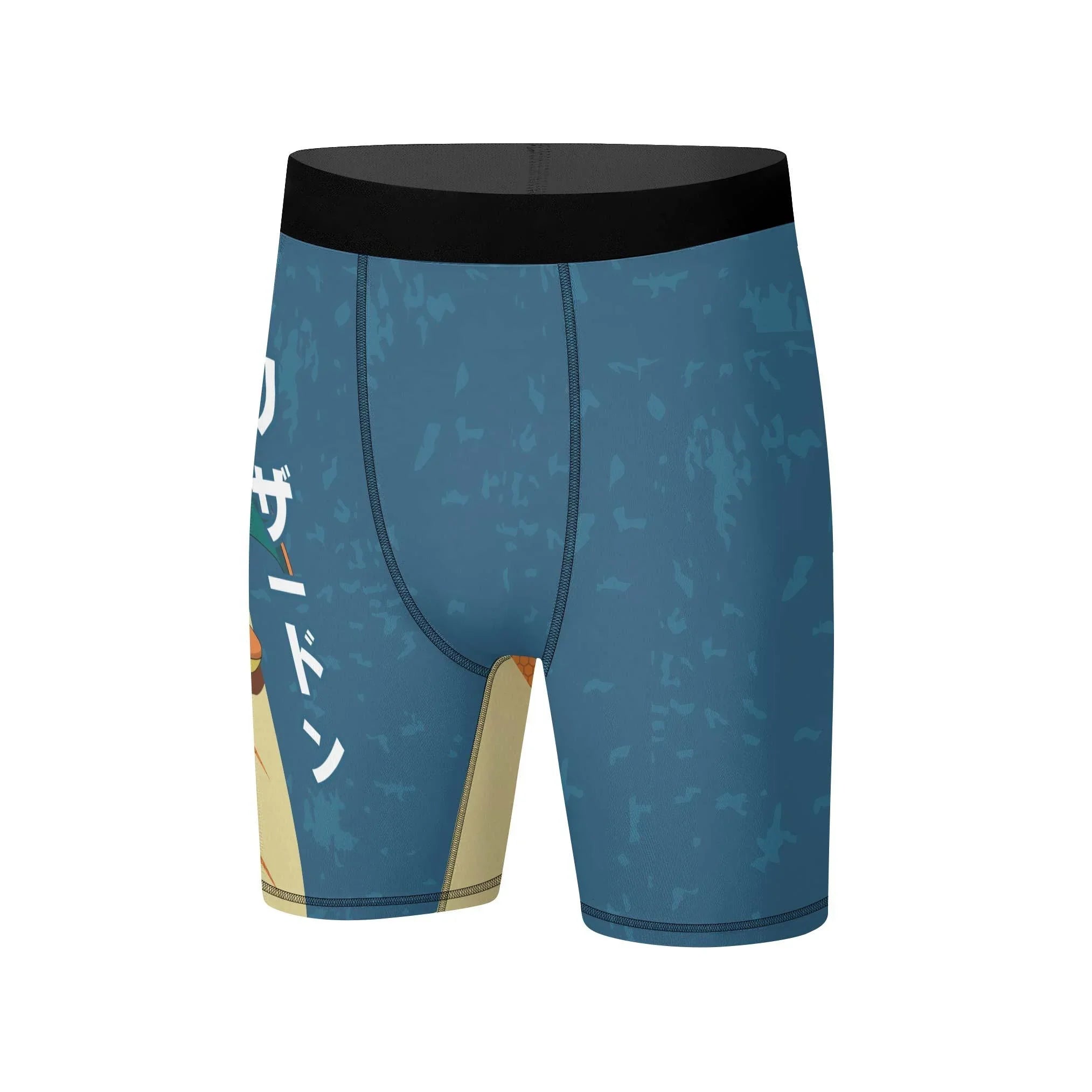 Pokemon Fire Dragon Charizard Compression Shorts for Workouts