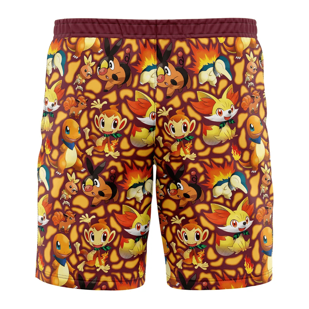 Pokemon Fire Type Swim Trunks