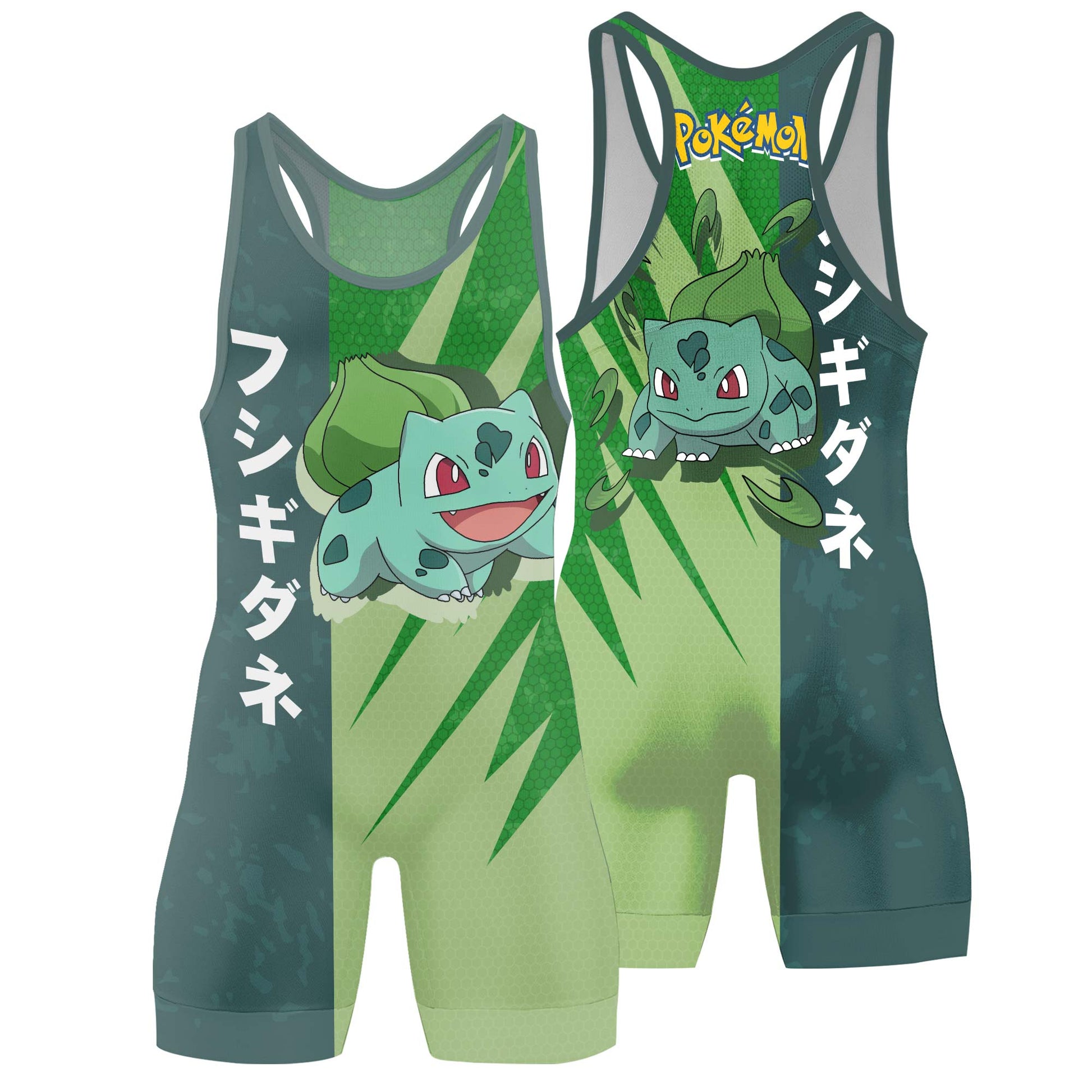 Pokemon Flower Buds Bulbasaur Wrestling Singlet