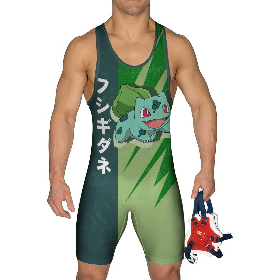 Pokemon Flower Buds Bulbasaur Wrestling Singlet