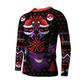 Pokemon Gastly Haunter Gengar Christmas Kids Rash Guard