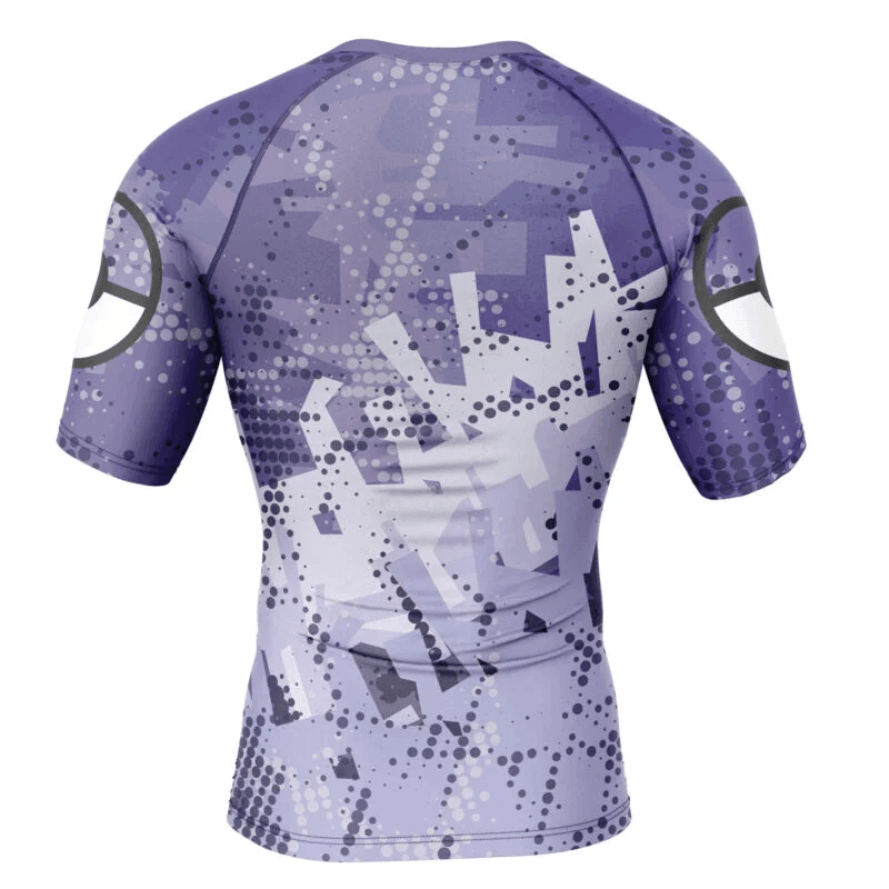 Pokemon Gengar Black And White Enviroment Rash Guard