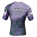 Pokemon Gengar Black And White Enviroment Rash Guard