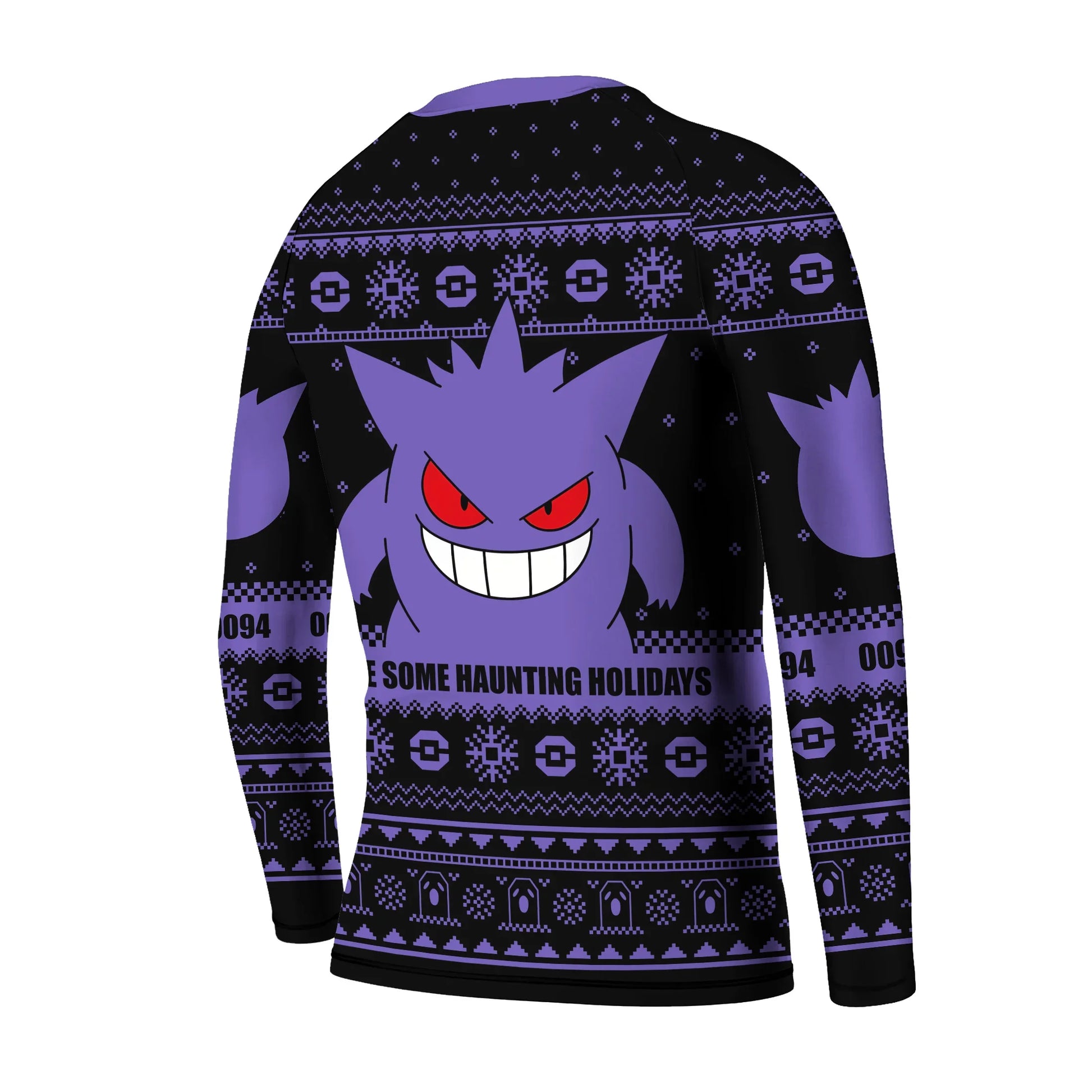 Pokemon Gengar Christmas Kids Rash Guard