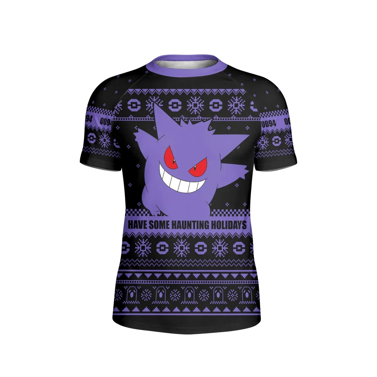 Pokemon Gengar Christmas Kids Rash Guard