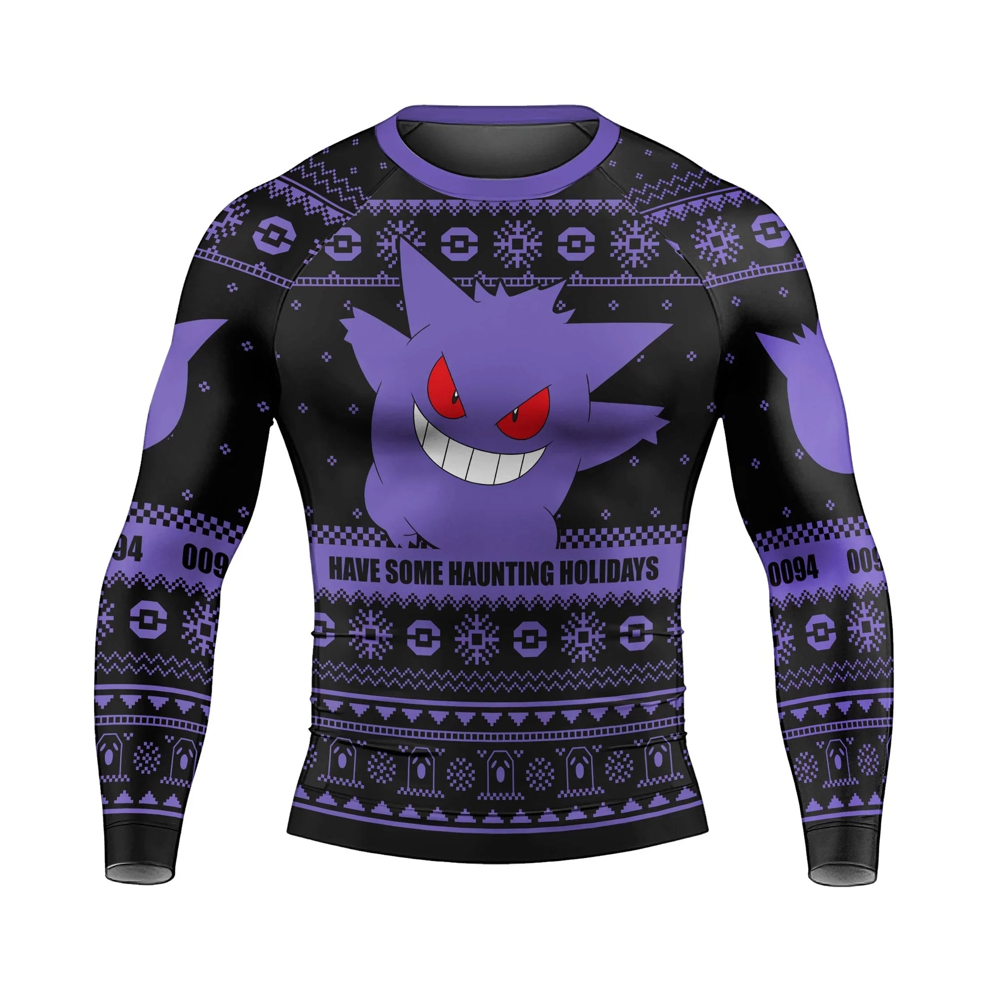 Pokemon Gengar Christmas Rash Guard