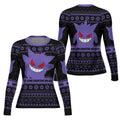 Pokemon Gengar Christmas Rash Guard