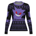Pokemon Gengar Christmas Rash Guard