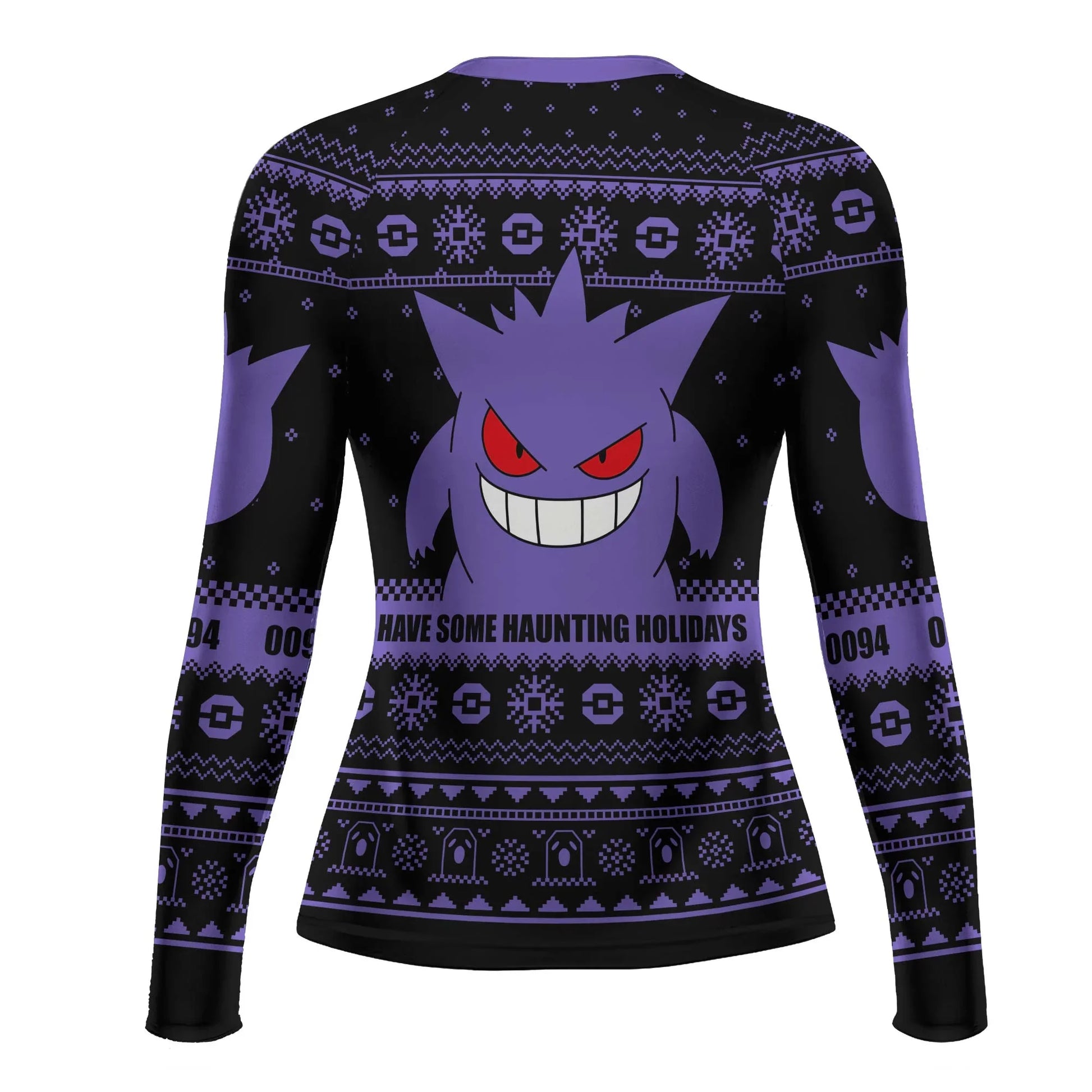 Pokemon Gengar Christmas Rash Guard
