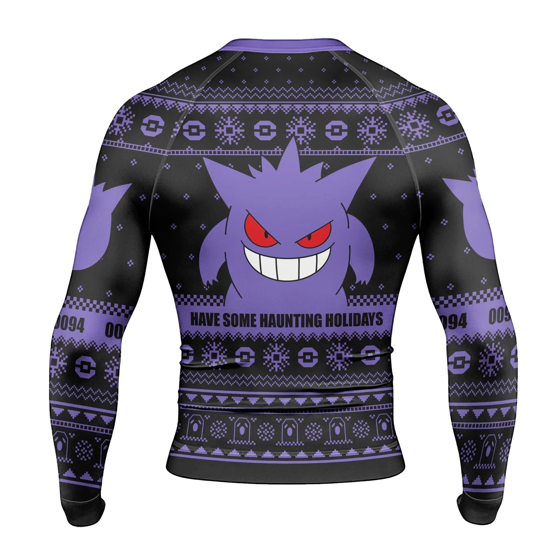 Pokemon Gengar Christmas Rash Guard