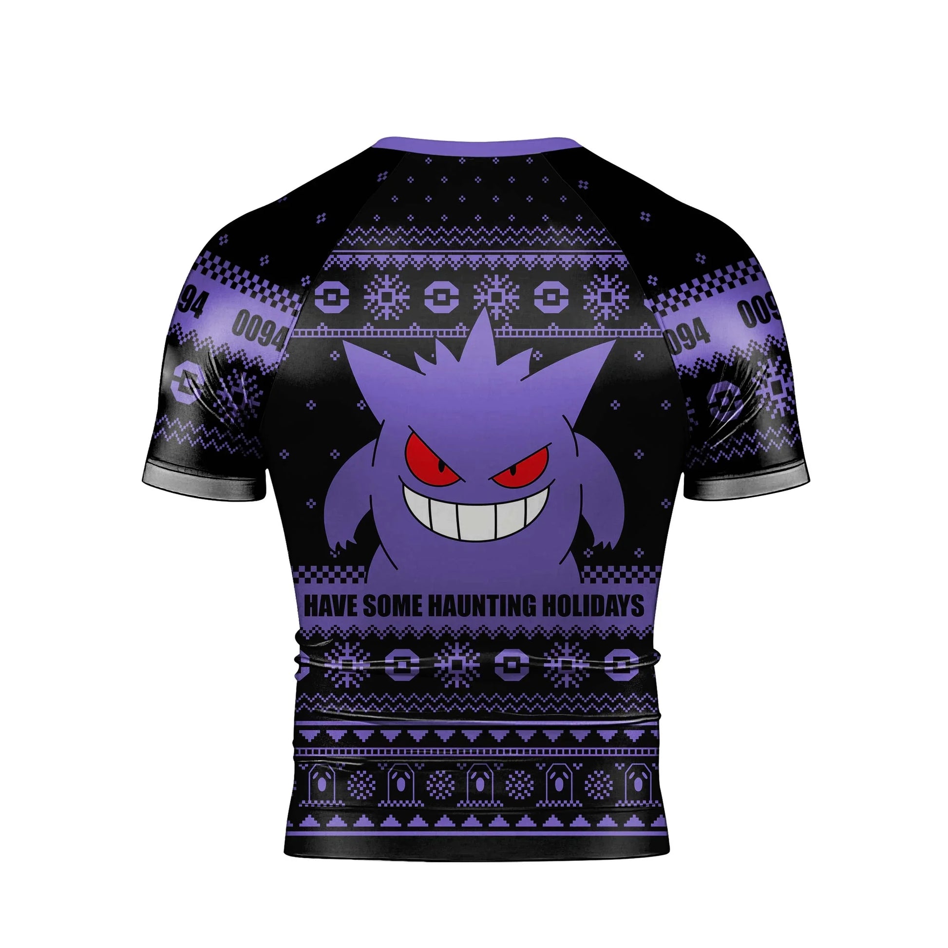 Pokemon Gengar Christmas Rash Guard