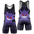 Pokemon Gengar Christmas Wrestling Singlet