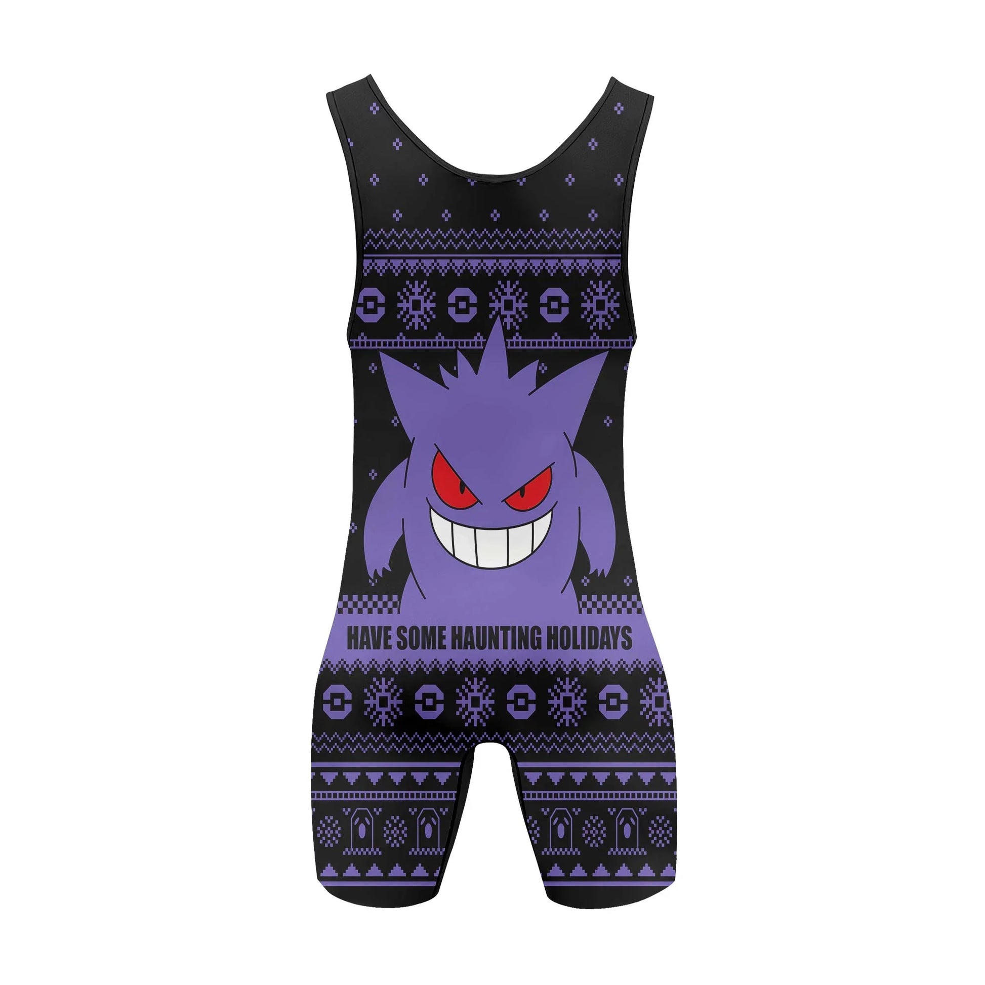 Pokemon Gengar Christmas Wrestling Singlet