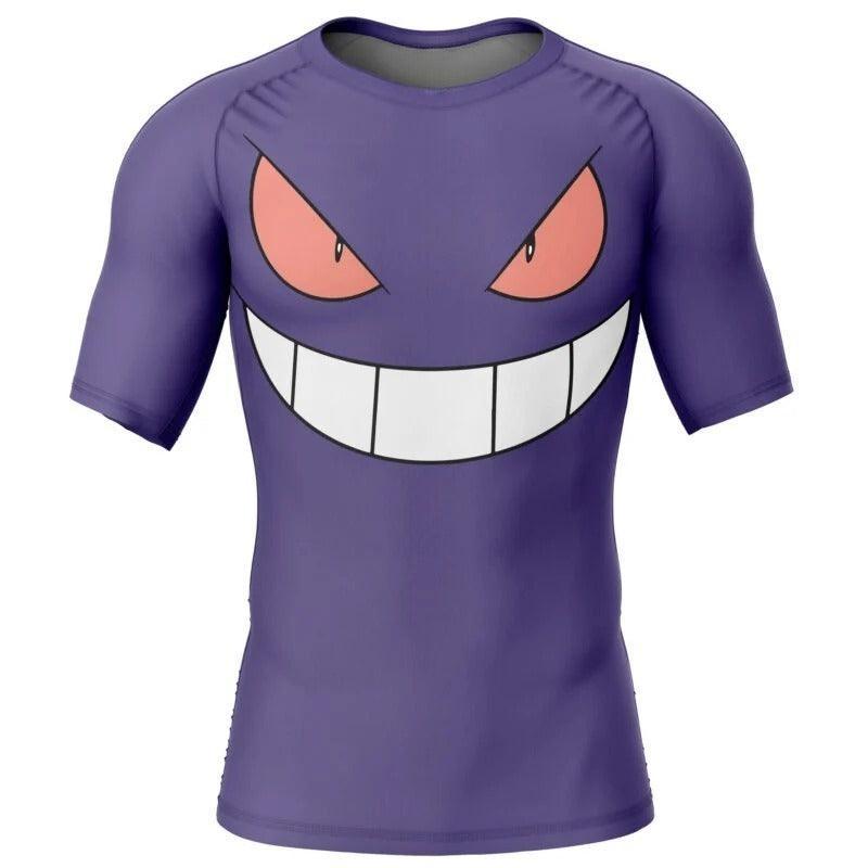 Pokemon Gengar Face Rash Guard