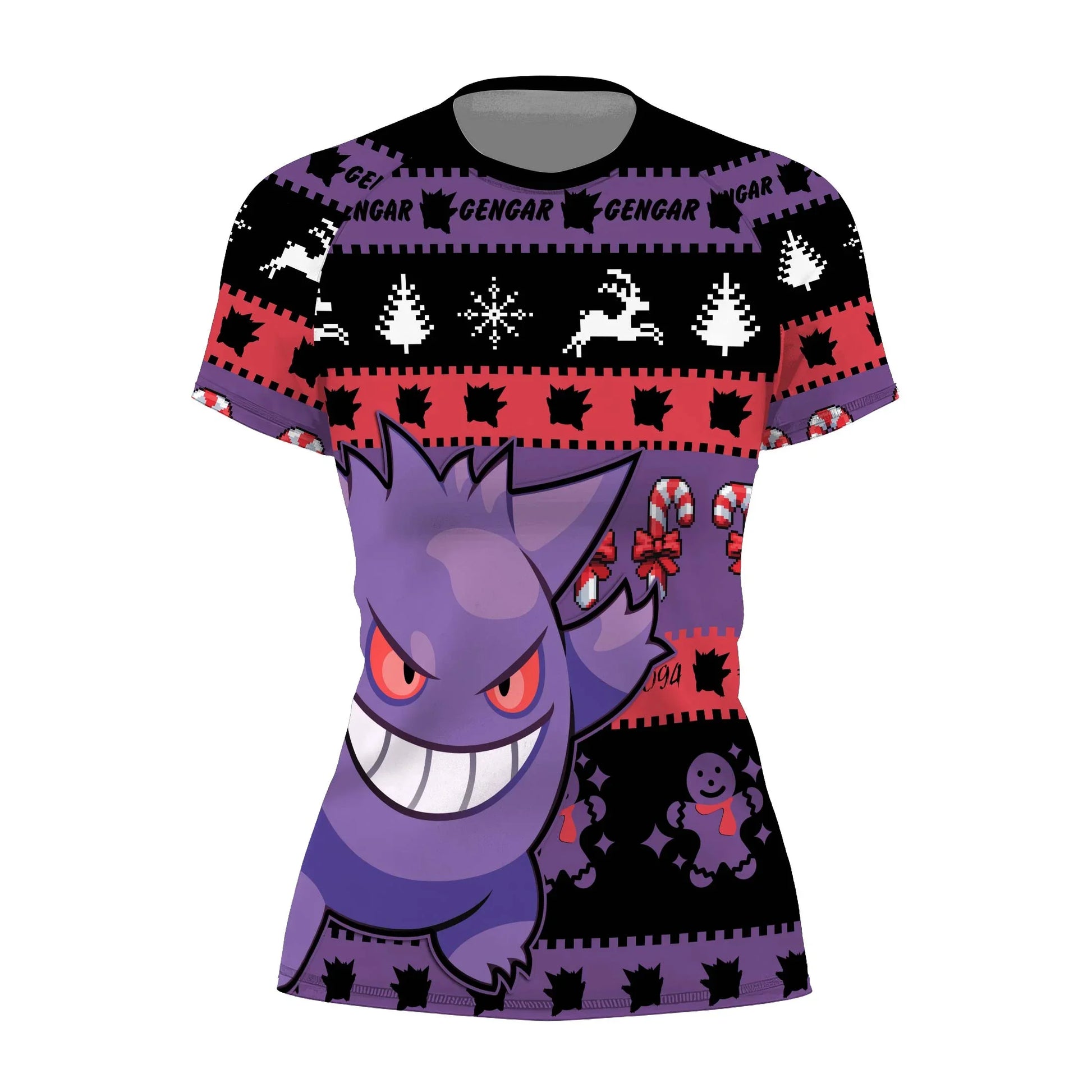 Pokemon Gengar Hello Winter Rash Guard
