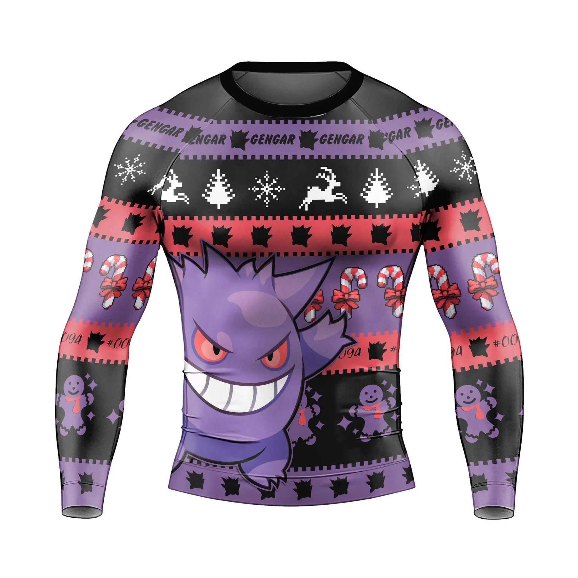 Pokemon Gengar Hello Winter Rash Guard