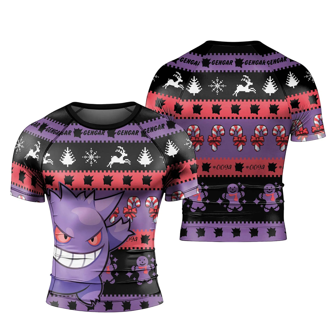 Pokemon Gengar Hello Winter Rash Guard