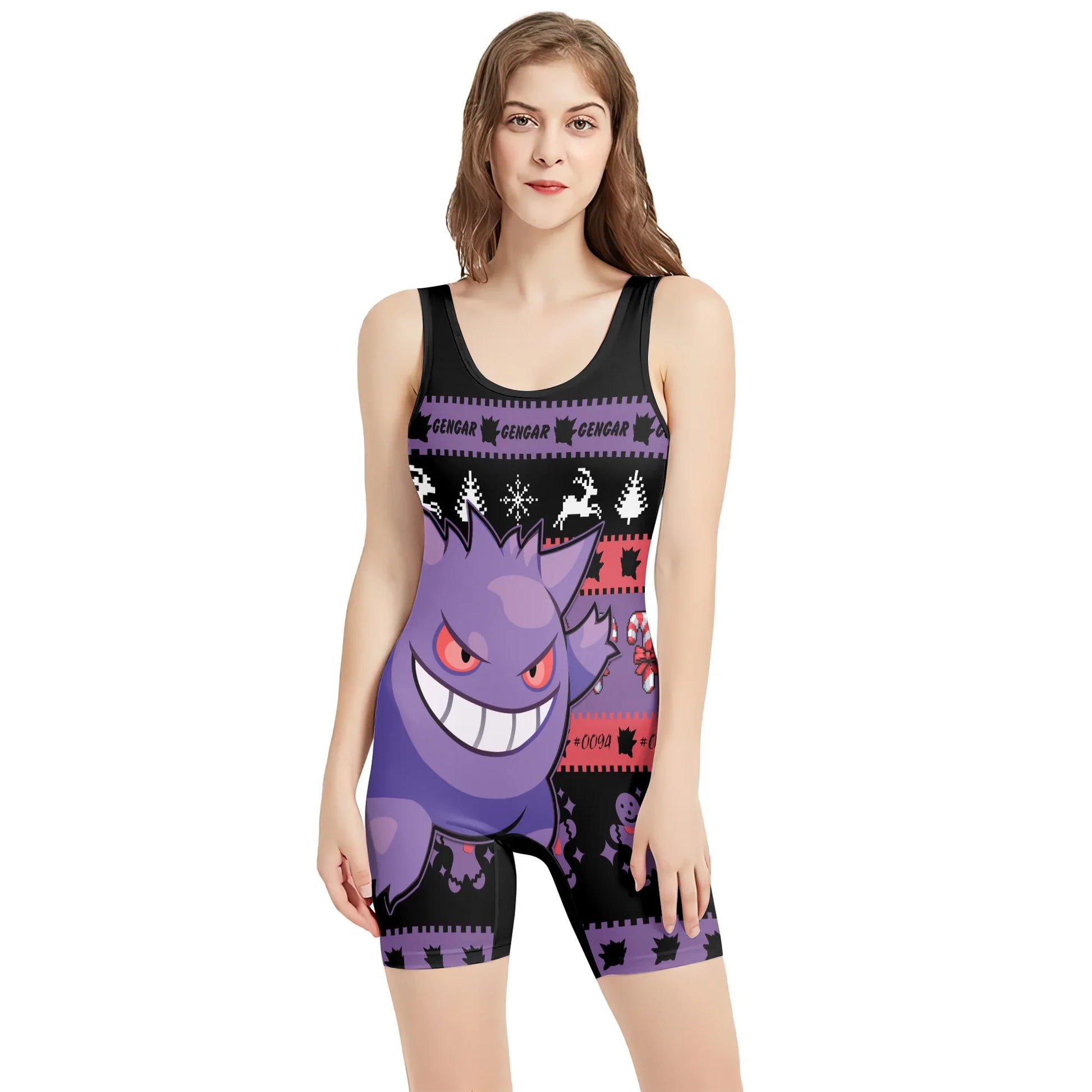 Pokemon Gengar Hello Winter Wrestling Singlet