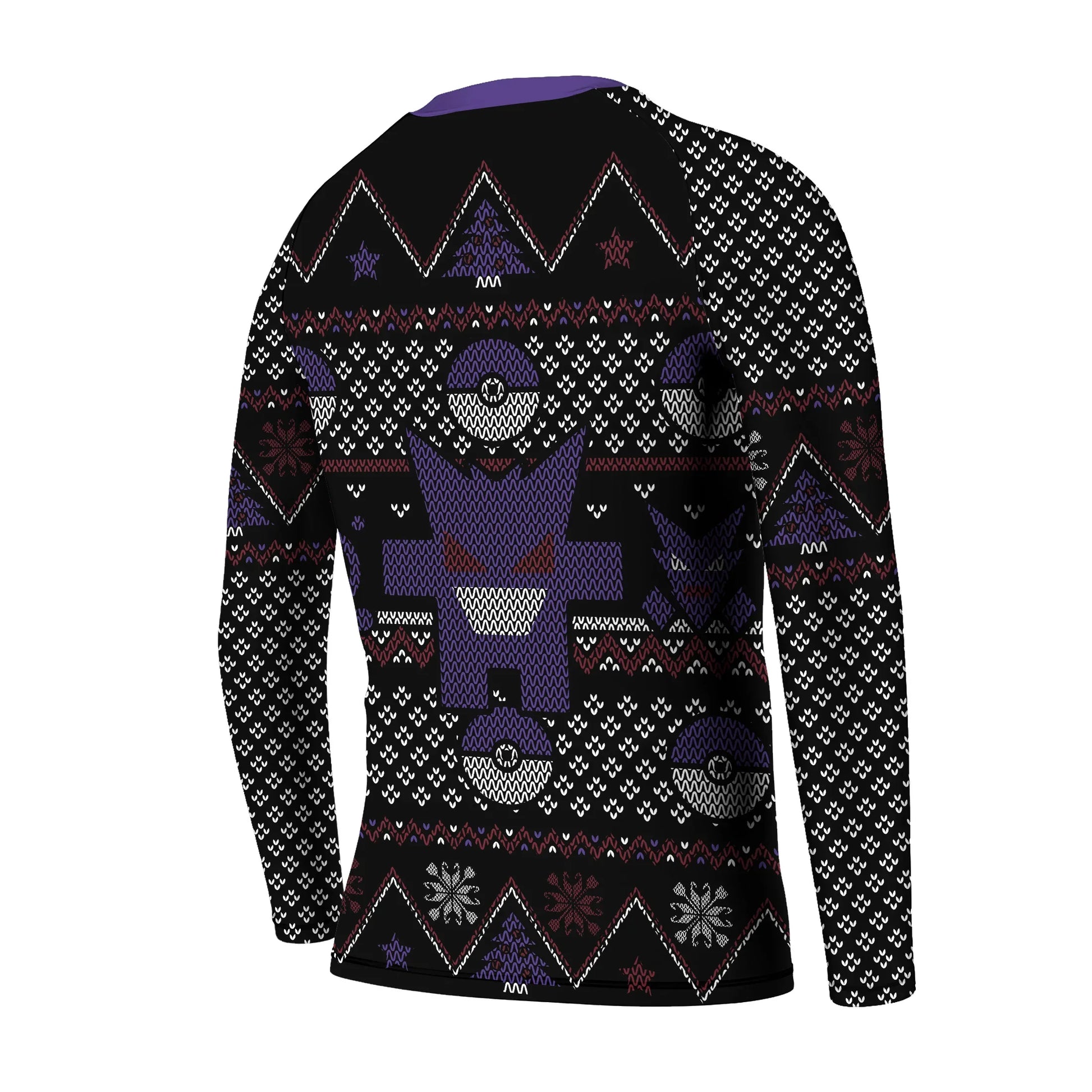 Pokemon Gengar Pixel Christmas Kids Rash Guard