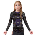 Pokemon Gengar Pixel Christmas Kids Rash Guard