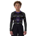 Pokemon Gengar Pixel Christmas Kids Rash Guard
