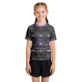 Pokemon Gengar Pixel Christmas Kids Rash Guard