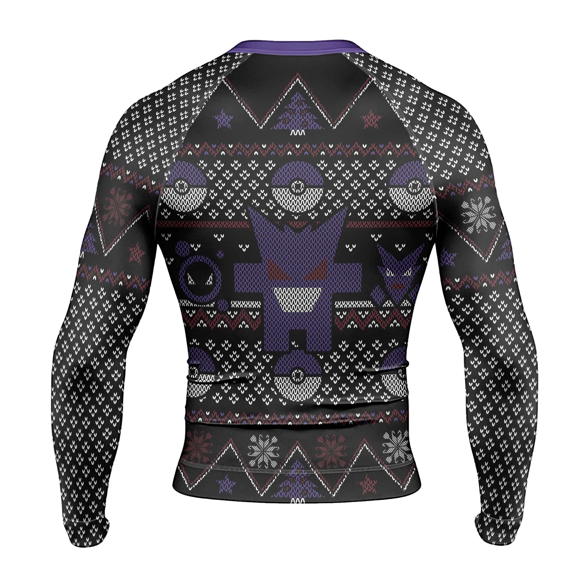 Pokemon Gengar Pixel Christmas Rash Guard