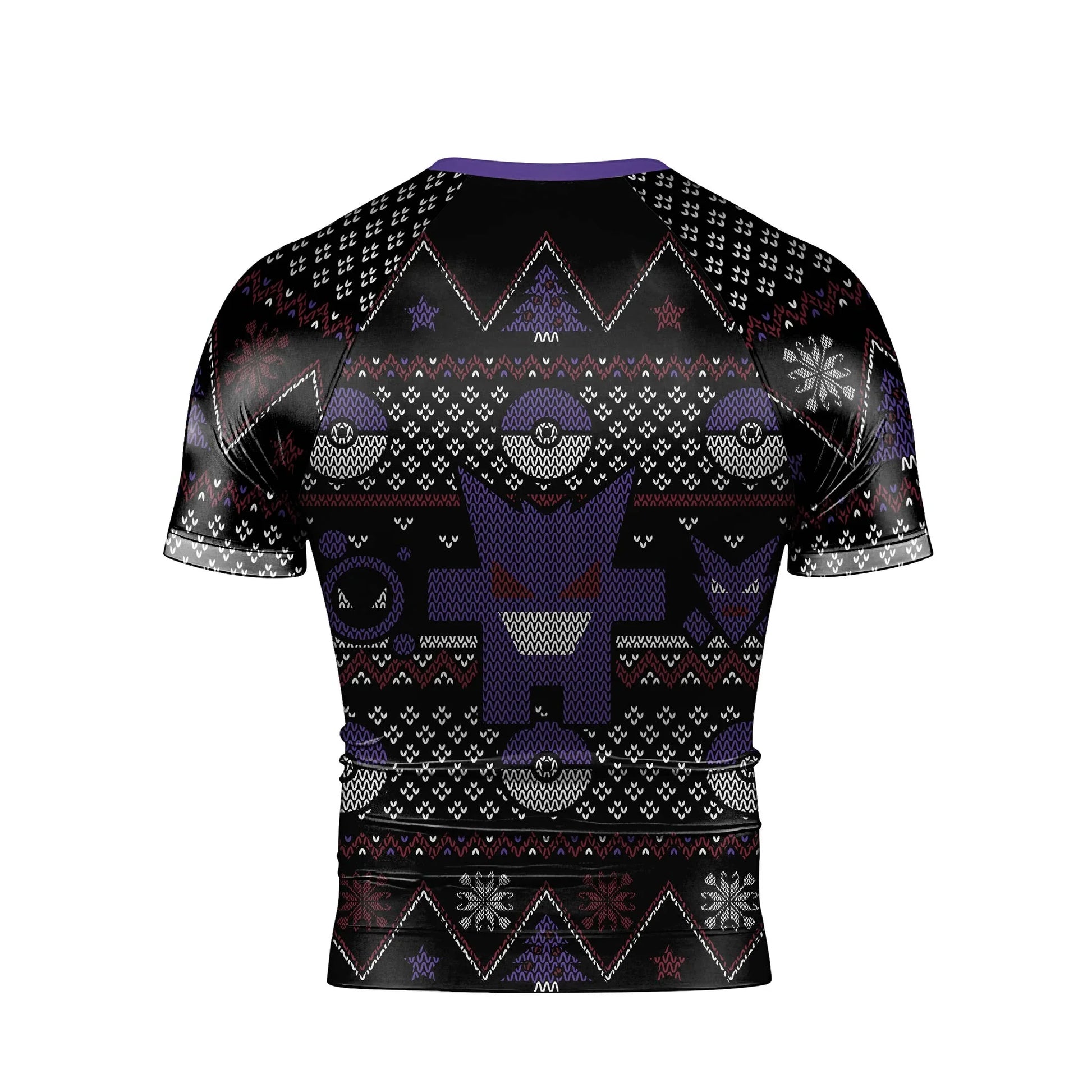 Pokemon Gengar Pixel Christmas Rash Guard