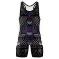 Pokemon Gengar Pixel Christmas Wrestling Singlet