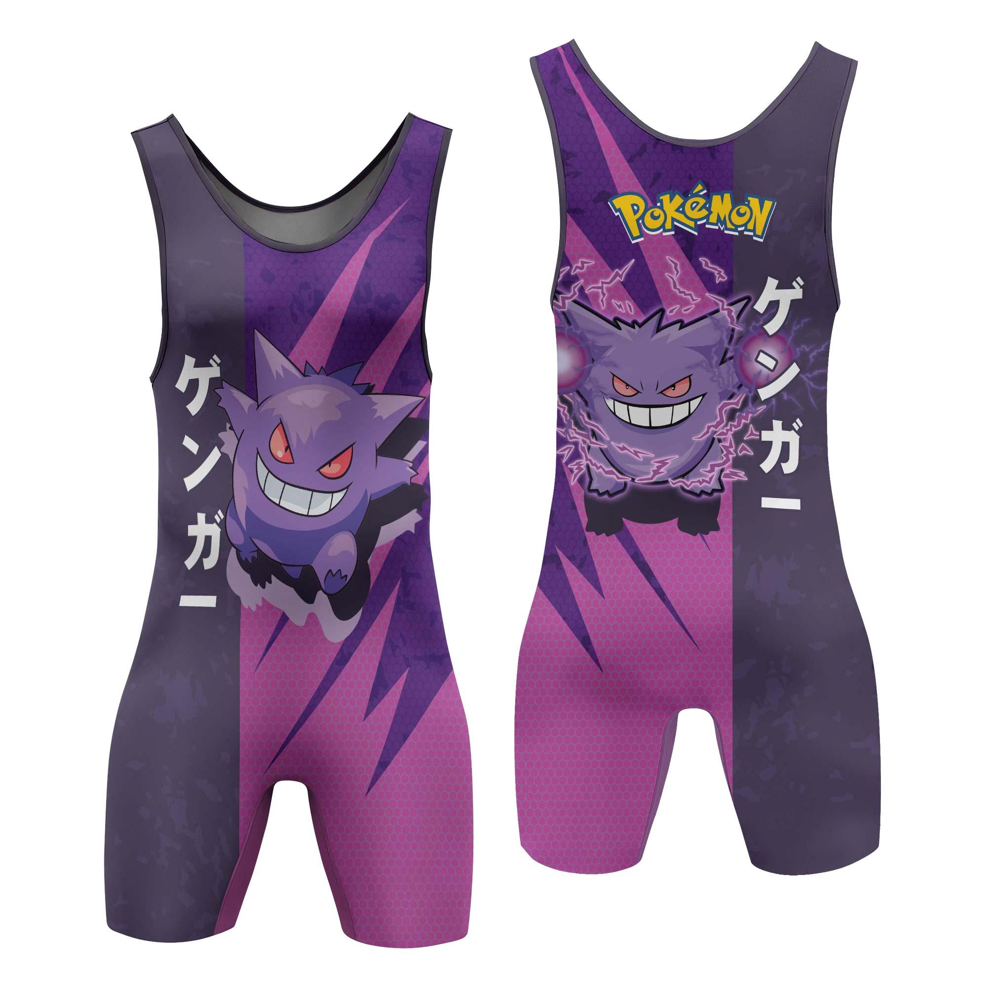 Pokemon Gengar Wrestling Singlet - Dynamic Athletic Wear