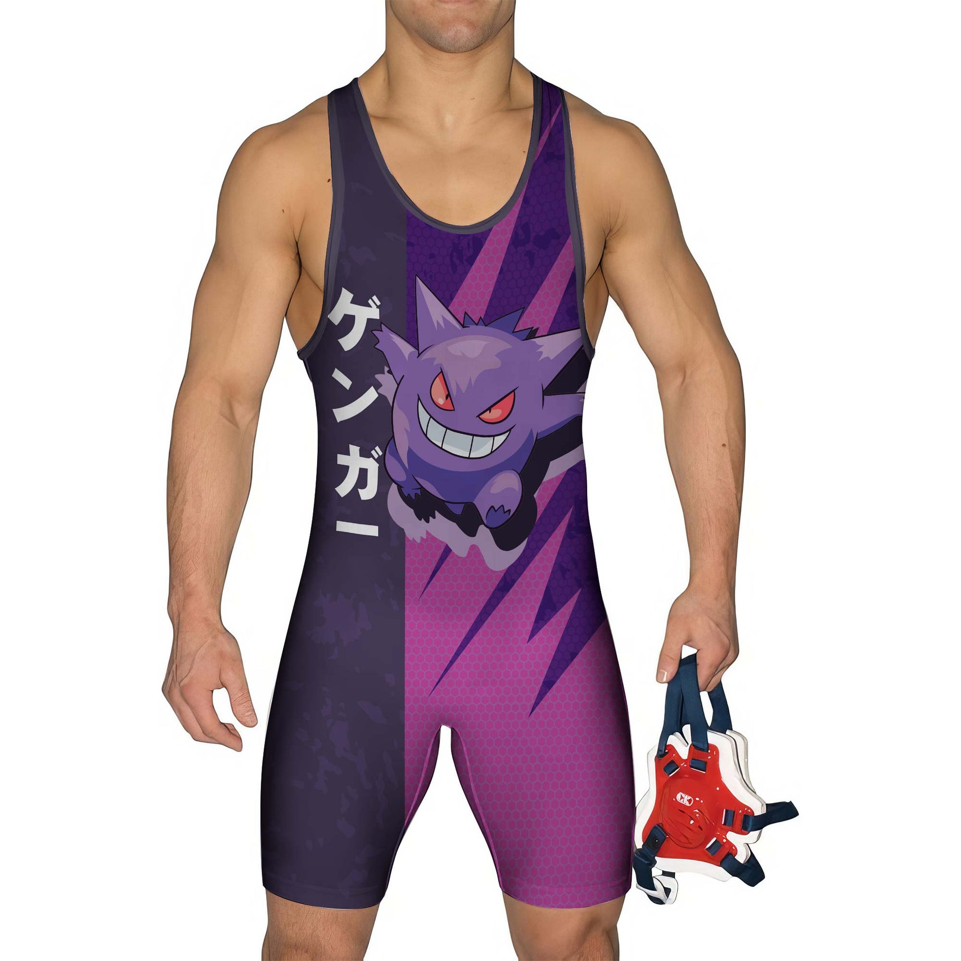 Pokemon Gengar Wrestling Singlet