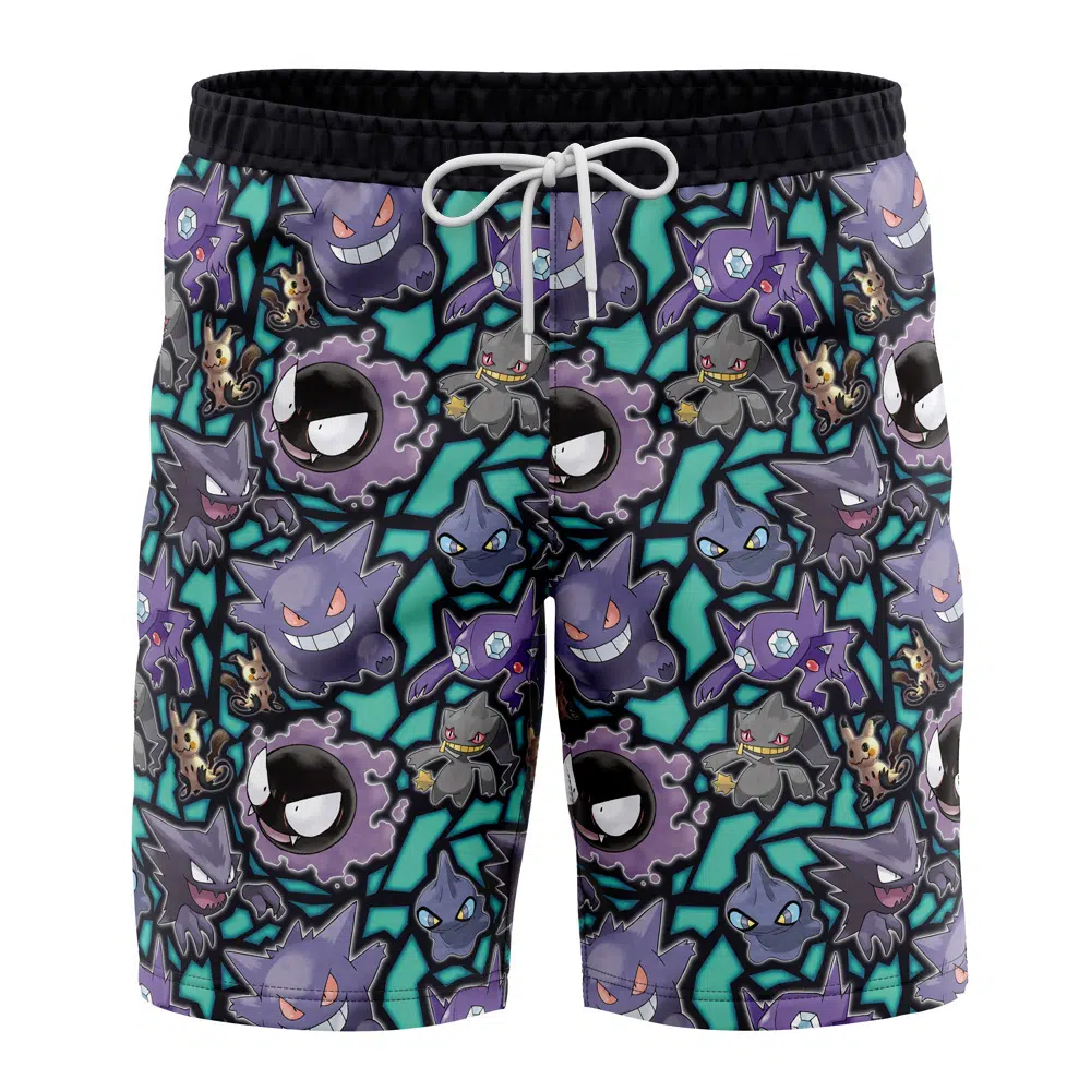 Pokemon Ghost Type Swim Trunks