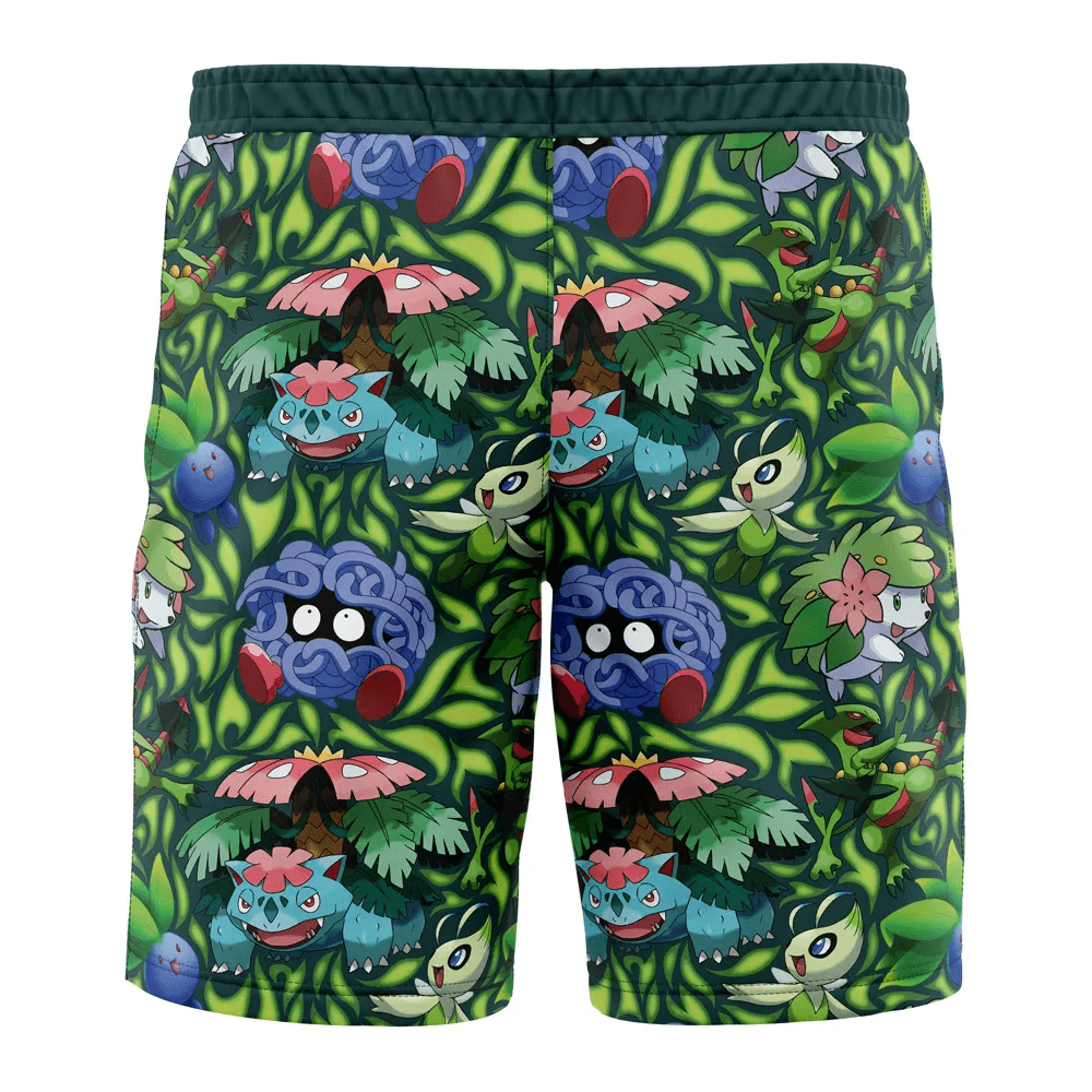 Pokemon Grass Type Swim Trunks