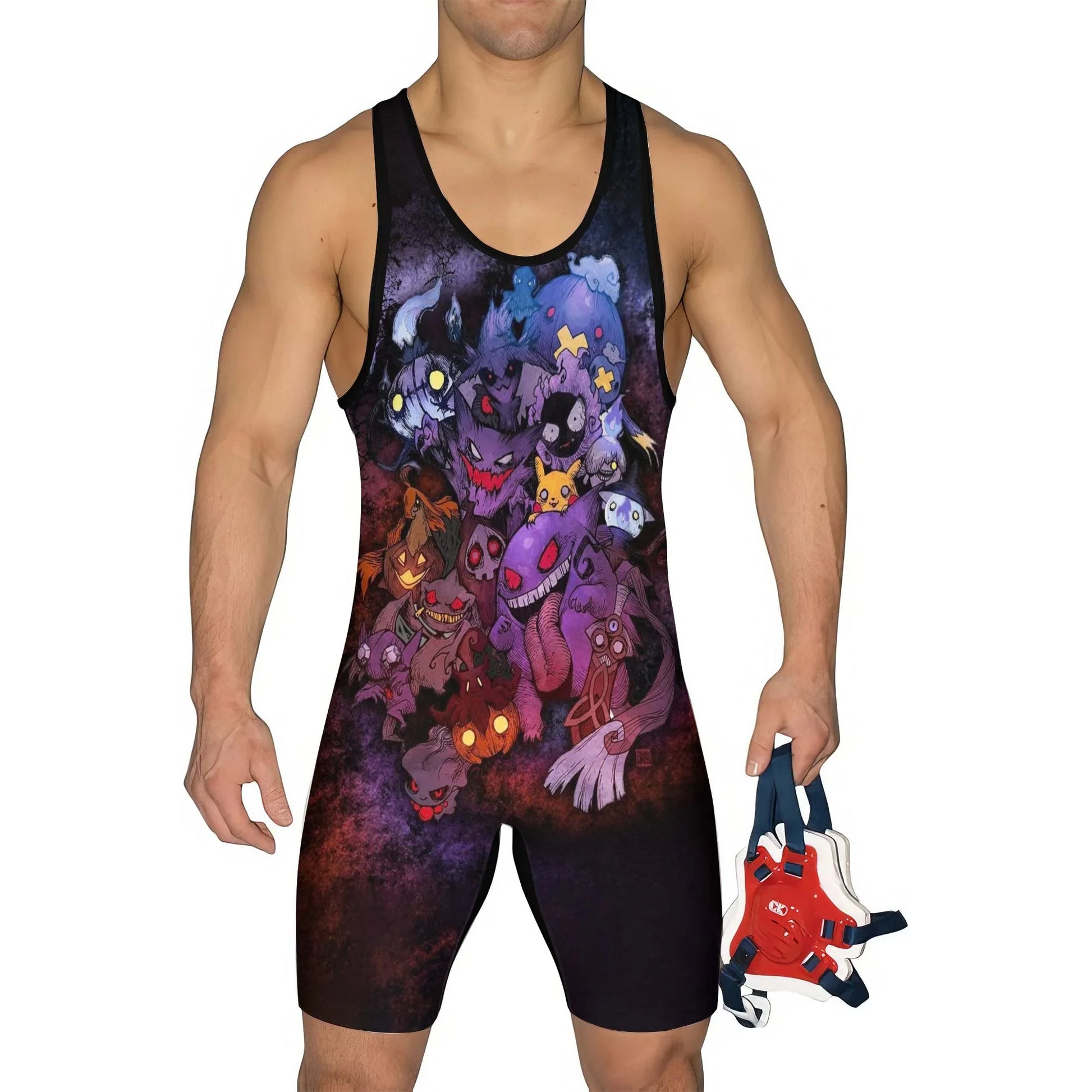 Pokemon Halloween Wrestling Singlet