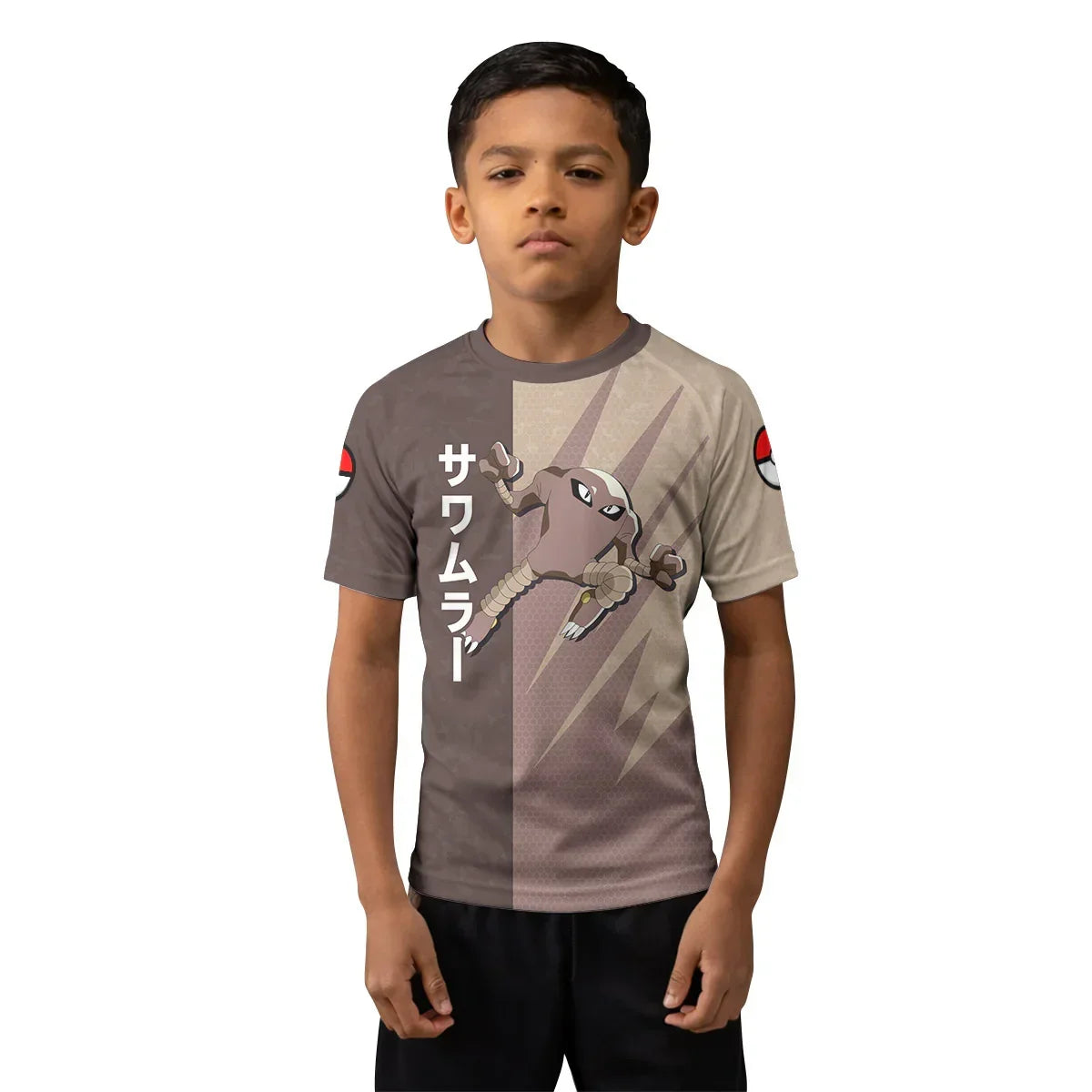 Pokemon Hitmonlee Kids Rash Guard
