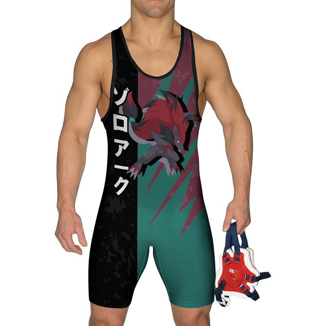 Pokemon Illusion Zoroark Wrestling Singlet