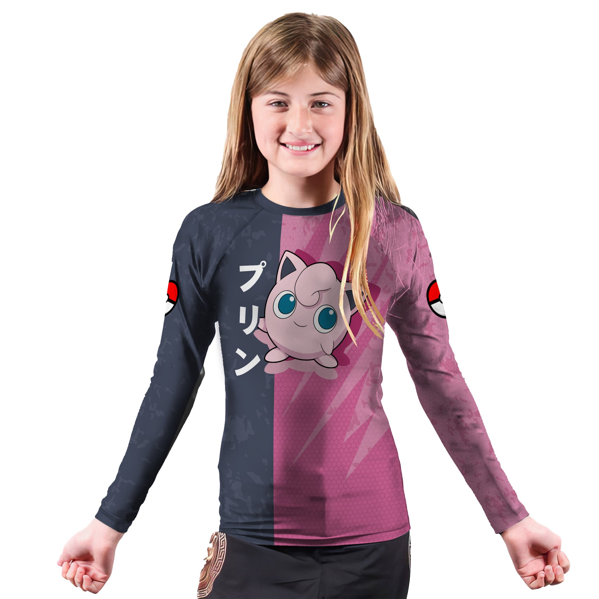 Pokemon Jigglypuff Love Singing Kids Rash Guard