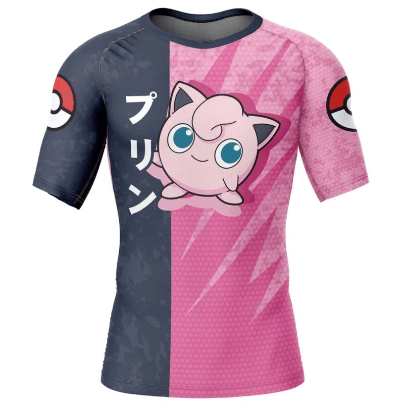 Pokemon Jigglypuff Love Singing Rash Guard