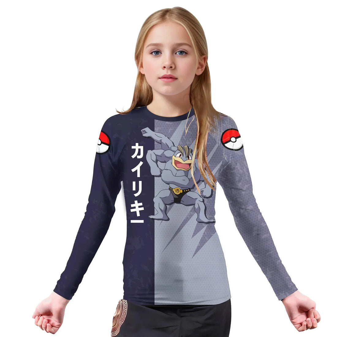 Pokemon Machamp Kids Rash Guard