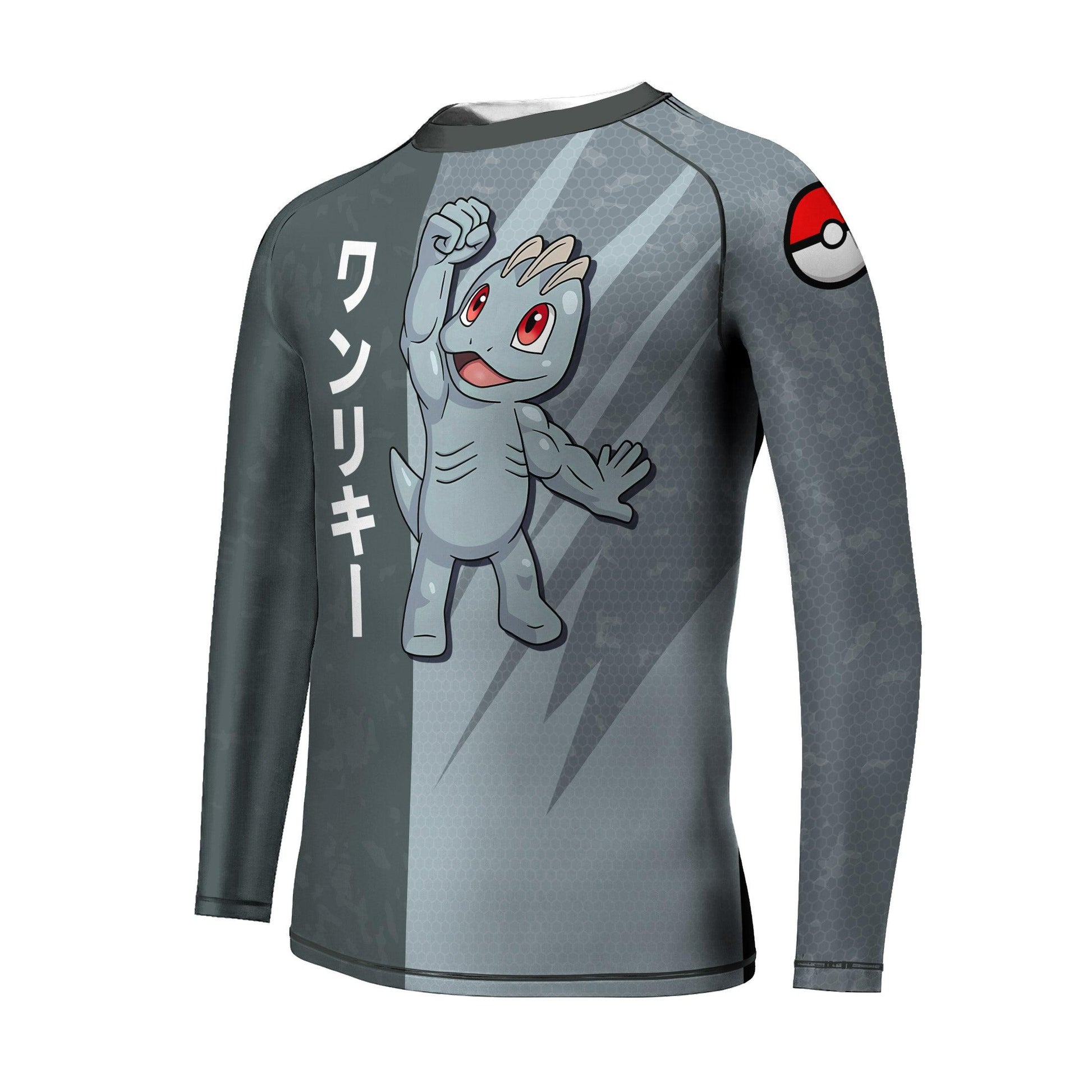 Pokemon Machop Kids Rash Guard